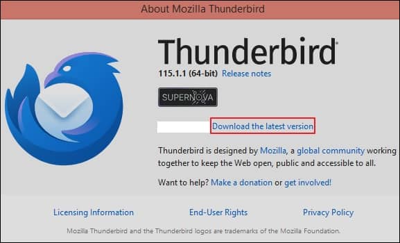  Mozilla Thunderbird option