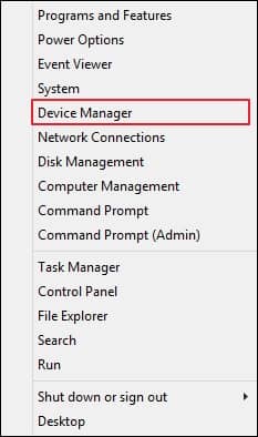 Go to device manager