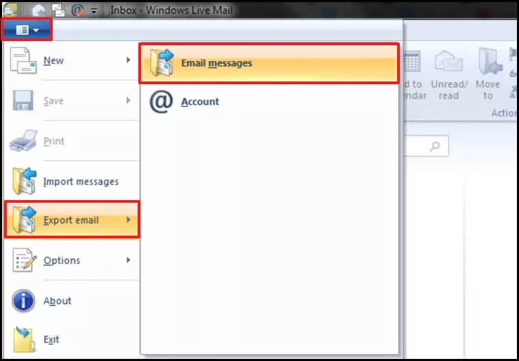 select Email messages