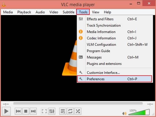 Open VLC player