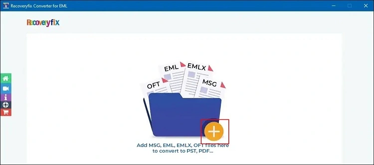 Add the desired EML file