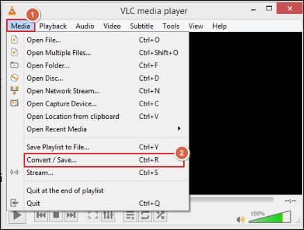 open VLC player