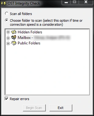 select the folders or files