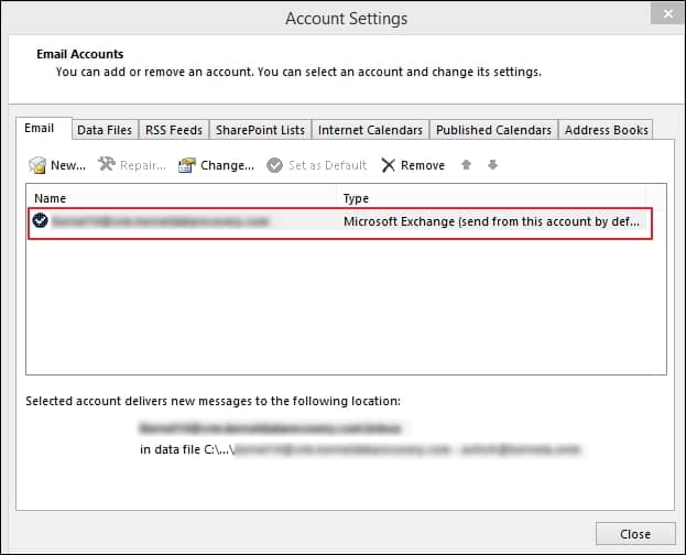 in the account settings prompt click on account