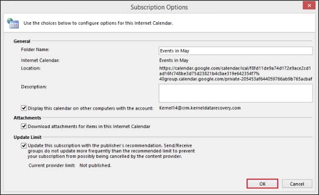 choices to integrate your calendar