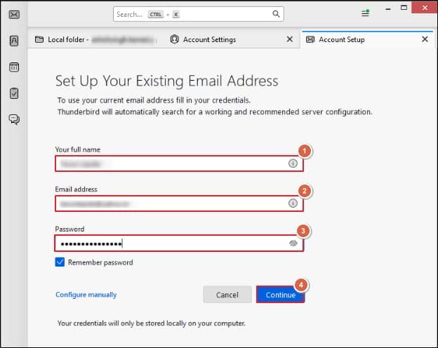 enter your Yahoo Mail credentials