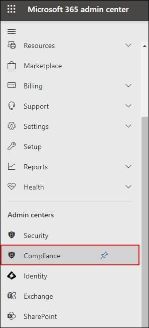 Microsoft 365 admin center