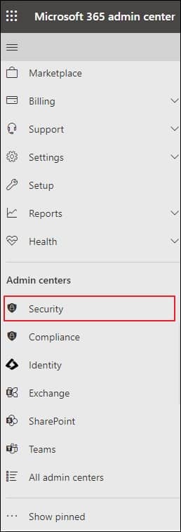 Microsoft 365 admin center