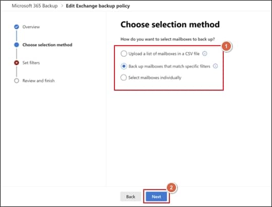 After selecting the appropriate option proceed to Next