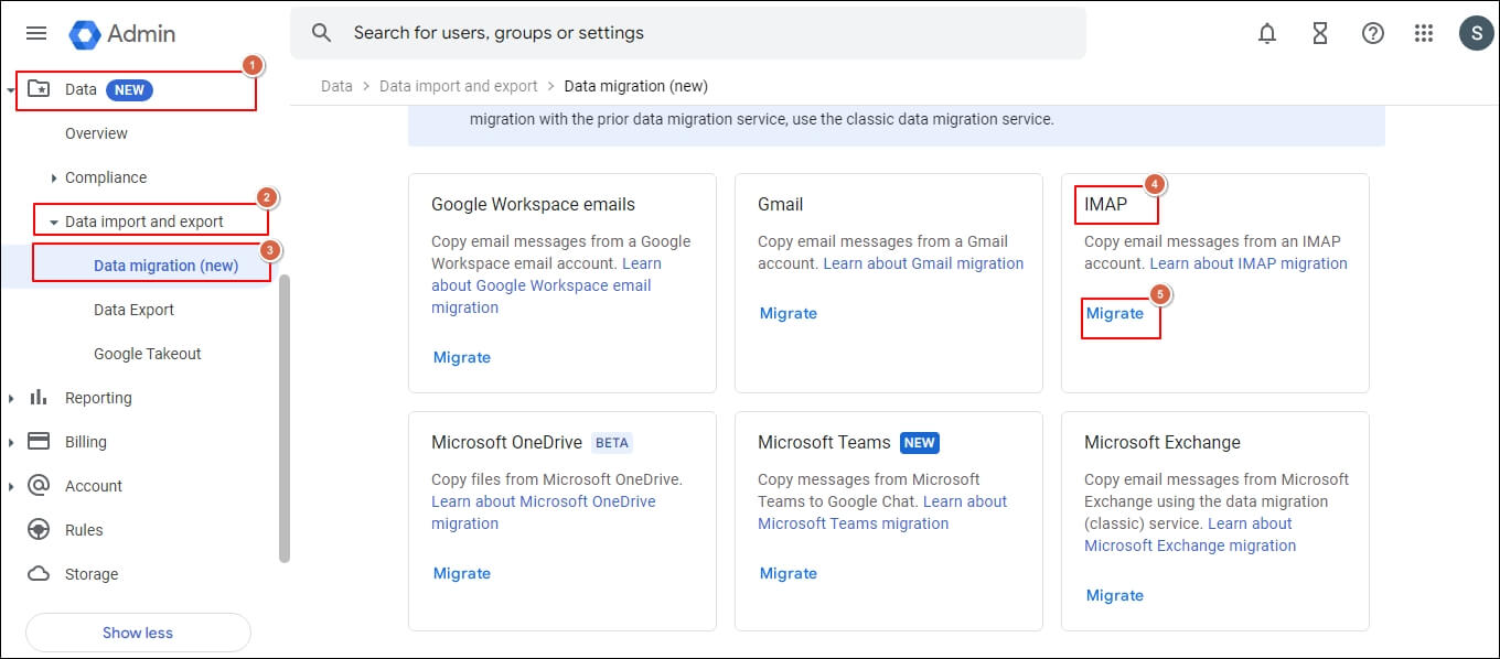 Log in to the Google Admin Console