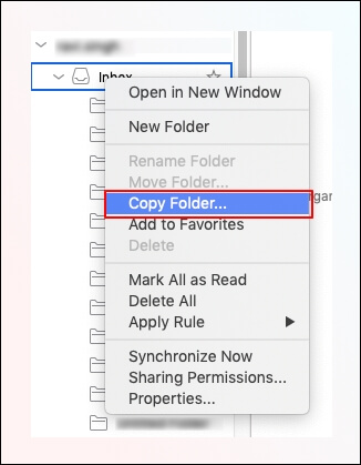 choose the Copy Folder option