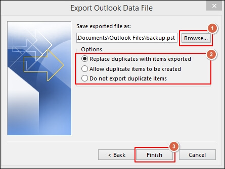 convert OLM file to PST process done