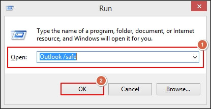 type Outlook /safe