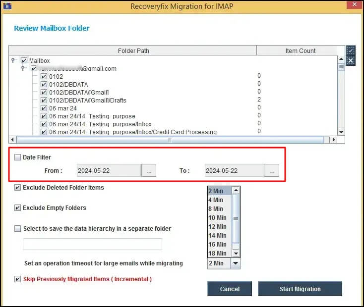 Date range Filter