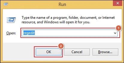 access Run dialog box