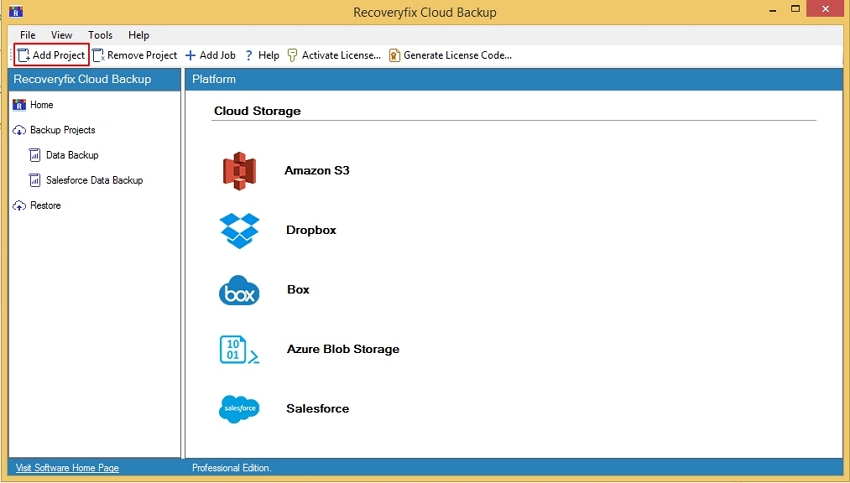 Add Project - Azure Blob Storage backup tool