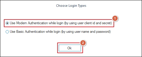 choose login types