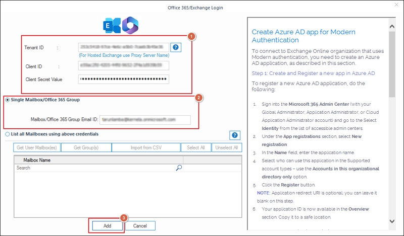 enter source account details