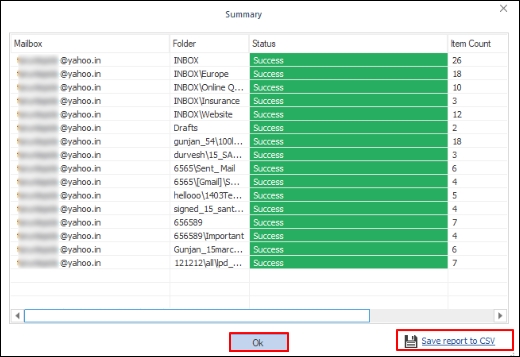 save report to CSV