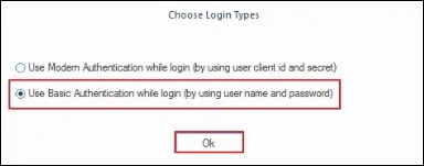 Select User Basic Authentication